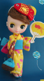 Petite Blythe Kingyo-Bijin (Goldfish Beauty)
