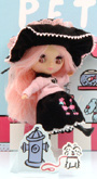 Petite Blythe Pinky Doodle Poodle